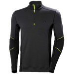 HH LIFA Merino Halfzip, black/green 2XL, Helly Hansen Workwear