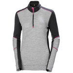 HH LIFA Merino Halfzip, women, grey/black L, Helly Hansen Workwear