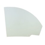 Door glass, upper, tempered for CNH telehandler, CVA