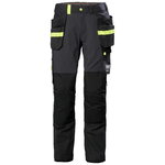 Pant hanging pockets Oxford 4X Cons stretch, dark grey/black C48, Helly Hansen Workwear