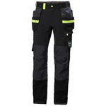 Pant hanging pockets Oxford 4X Cons stretch, black/dark grey C48, Helly Hansen Workwear