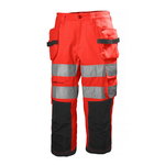 Hi-vis 3/4 bikses, šorti ALNA PIRATE, CL1, sarkani/melni C44, Helly Hansen Workwear