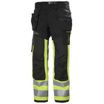 Hi-vis bikses Alna 2.0, CL1, dzeltenas/melnas, C58, Helly Hansen Workwear
