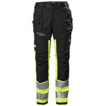 Hi-vis bikses Fyre, dzeltenas/melnas, C64, Helly Hansen Workwear