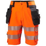 Trousers shorts, ICU BRZ CONS hi-viz CL1, orange/black C62, Helly Hansen Workwear