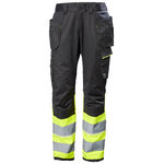 Work pants Uc-me Cons, hi-viz, CL1, yellow/black C44, Helly Hansen Workwear