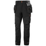 Construction pant hanging pockets Kensington stretch, black C56, Helly Hansen Workwear