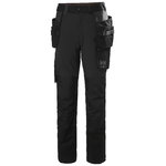 Work pants w hanging pockets Luna 4X stretch women, black C4 C46, Helly Hansen Workwear
