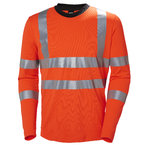 T-shirt Addvis long sleeve high visibility CL3, orange S, Helly Hansen Workwear