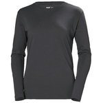 T-shirt Manchester long sleeves women, dark grey 2XL, Helly Hansen Workwear