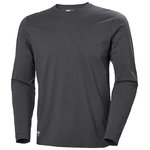 T-shirt HHWW Classic long sleev, dark grey 5XL, Helly Hansen Workwear