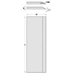Planer and jointer knives HW 2pcs 630x30x3mm, CMT