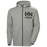 Hoodie Kensington camo zip, grey 4XL, Helly Hansen Workwear