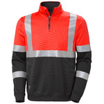 Sweater Addvis, Hi-Vis, CL1, halfzip, red XL, Helly Hansen Workwear
