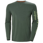 T-shirt Graphic long sleeve, green 3XL, Helly Hansen Workwear