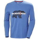 Krekls Graphic, ar garām piedurknēm, gaiši zils, XL, Helly Hansen Workwear