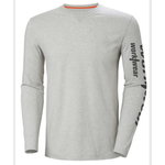 Krekls Graphic, ar garām piedurknēm, pelēks, L, Helly Hansen Workwear
