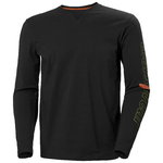 T-shirt Graphic long sleeve, black S, Helly Hansen Workwear