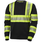 Sweater ICU Hi-Vis, CL1, crewneck, yellow/black M, Helly Hansen Workwear