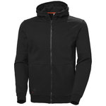 Sweatshirt Evo Zip with hood, black 4XL, Helly Hansen Workwear