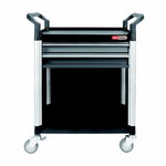 workshop service trolley with 2 drawers and lining, KS Tools