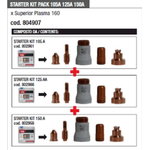 Starter kit of consumables Superior Plasma 160, 105-125-150A, Telwin