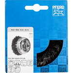 Cup brush knotted TBG Steel 100x25xM14 0,5mm, Pferd