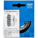 Cup brush TBG CT Steel 80xM14 0,5mm, Pferd