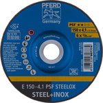 Grinding disc PSF STEELOX 150x4,1mm, Pferd