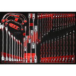Screw spanner set in foam insert, 51 pcs, KS Tools