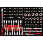 1/2'' socket spanner set in foam insert, 95 pcs, KS Tools