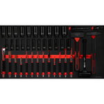 1/2´´ löökpadrunvõtmete ja haamrite komplt,40 osa.1/3 moodul, KS Tools