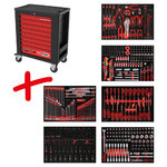 Instrumentu ratiņi PERFORMANCE plus P15 423pcs, KS Tools