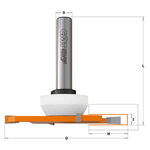 Slot cutter Z4 for grooves HM S=12,7 D=92x6,35x82  RH, CMT
