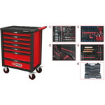 Instrumentu ratiņi RACINGline, 7 atvilktnes +515gab. kompl., KS Tools