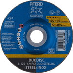 Cut and grind disc PSF DUO Steelox 125x1,9mm, Pferd