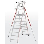 Platform ladder 8 steps, 2,36-3,06m ProTect 8484, Hymer