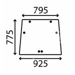 Front glass KUBOTA STV32 STV36 STV40, Bepco