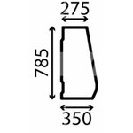 Side glass, left STV32 STV36 STV40, Bepco