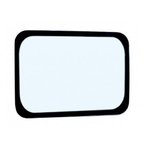 Rear glass, tempered for JCB JS 2012 -->, CVA