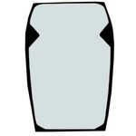 Windshield, laminated for JCB LOADALL 2019 -->, CVA