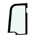 Door glass, upper, tempered for JCB 35Z-1 and 36C-1, CVA