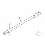 Shaft for forks 57.15X1367 811/30070, TVH