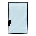 Rear glass, tempered for JCB backhoe, CVA