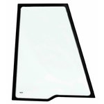 Door glass, LH, upper, tempered for JCB backhoe 1999 - 2001, CVA