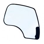 Side glass, RH, tempered for JCB JS, CVA