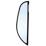 Side glass, LH, rear, tempered for JCB excavators 2003 -->, CVA