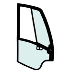 Door glass JCB 8080 ZTS / 8085 ZTS, CVA
