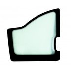 Door glass, lower, tempered for JCB mini excavator, CVA