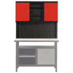 rear wall system for workbench 710x1200x200mm, KS Tools